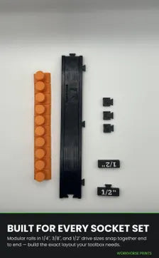 Modular Socket Rail | Magnetic Socket Organizer